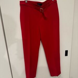 Red Belted Pants Size PM